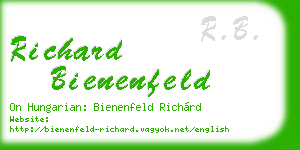 richard bienenfeld business card